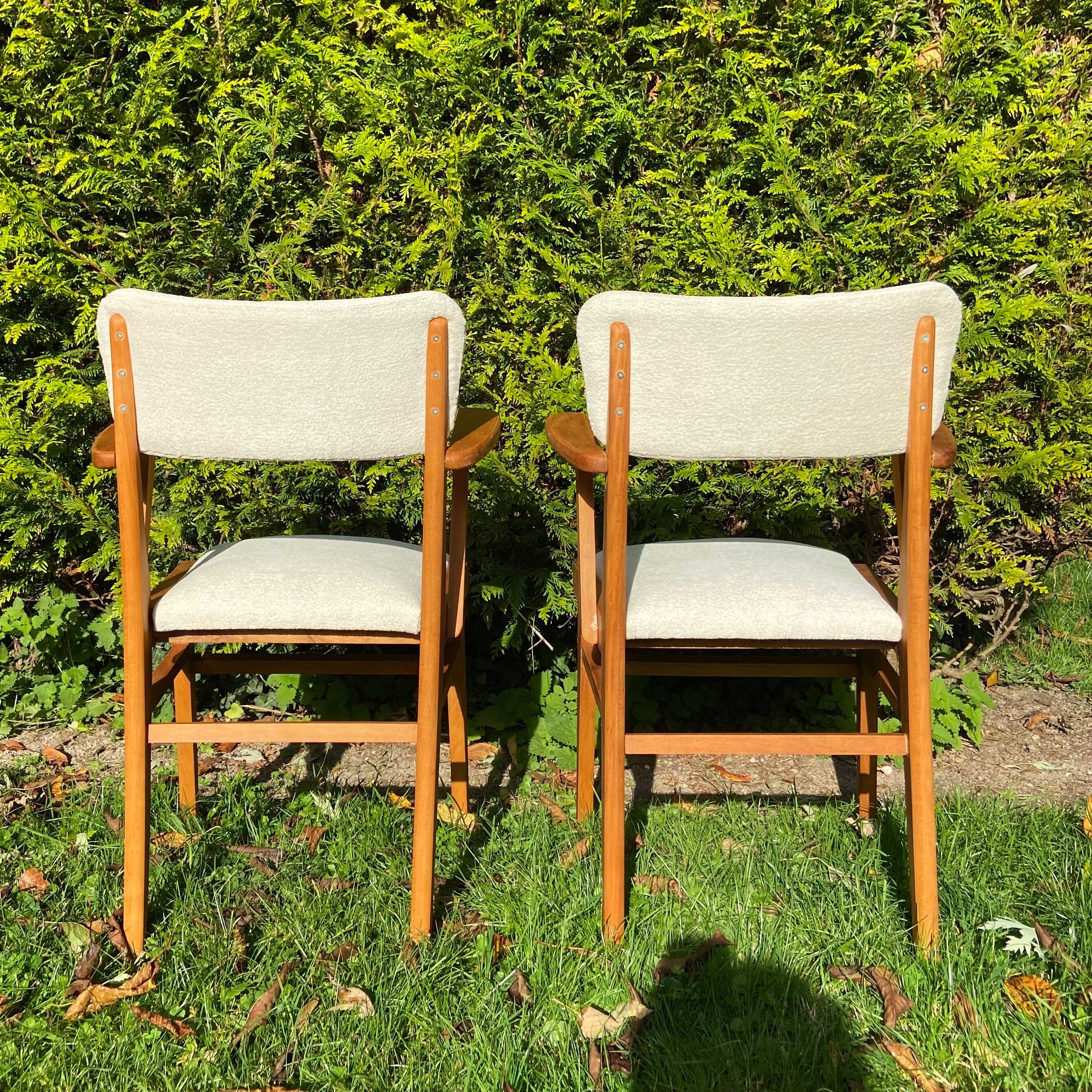 Pair of bridges armchairs