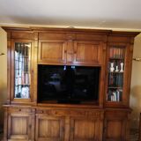 Directory style solid cherry bookcase