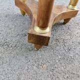 Gueridon side table empire style marble top
