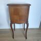 Table de nuit Louis XV avec marbre rouge
