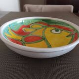 Glazed terracotta bowl/centerpiece - Giovanni Desimone - Italy - 1960s