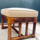 Ottoman bambou vintage