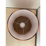 Lampe à poser Lamp'angel Cat eye H28 D20 - tissu vintage