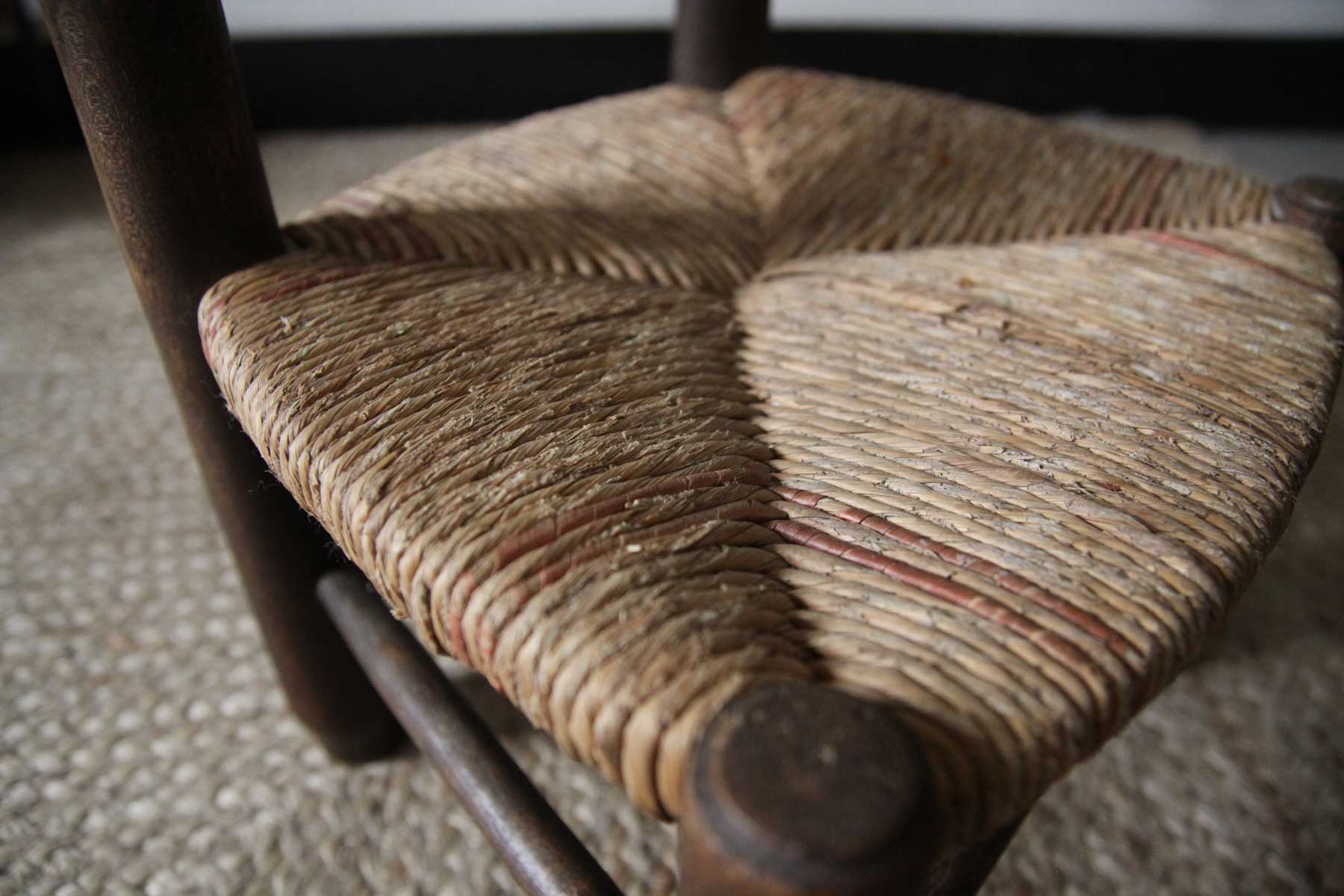 Children's straw chair