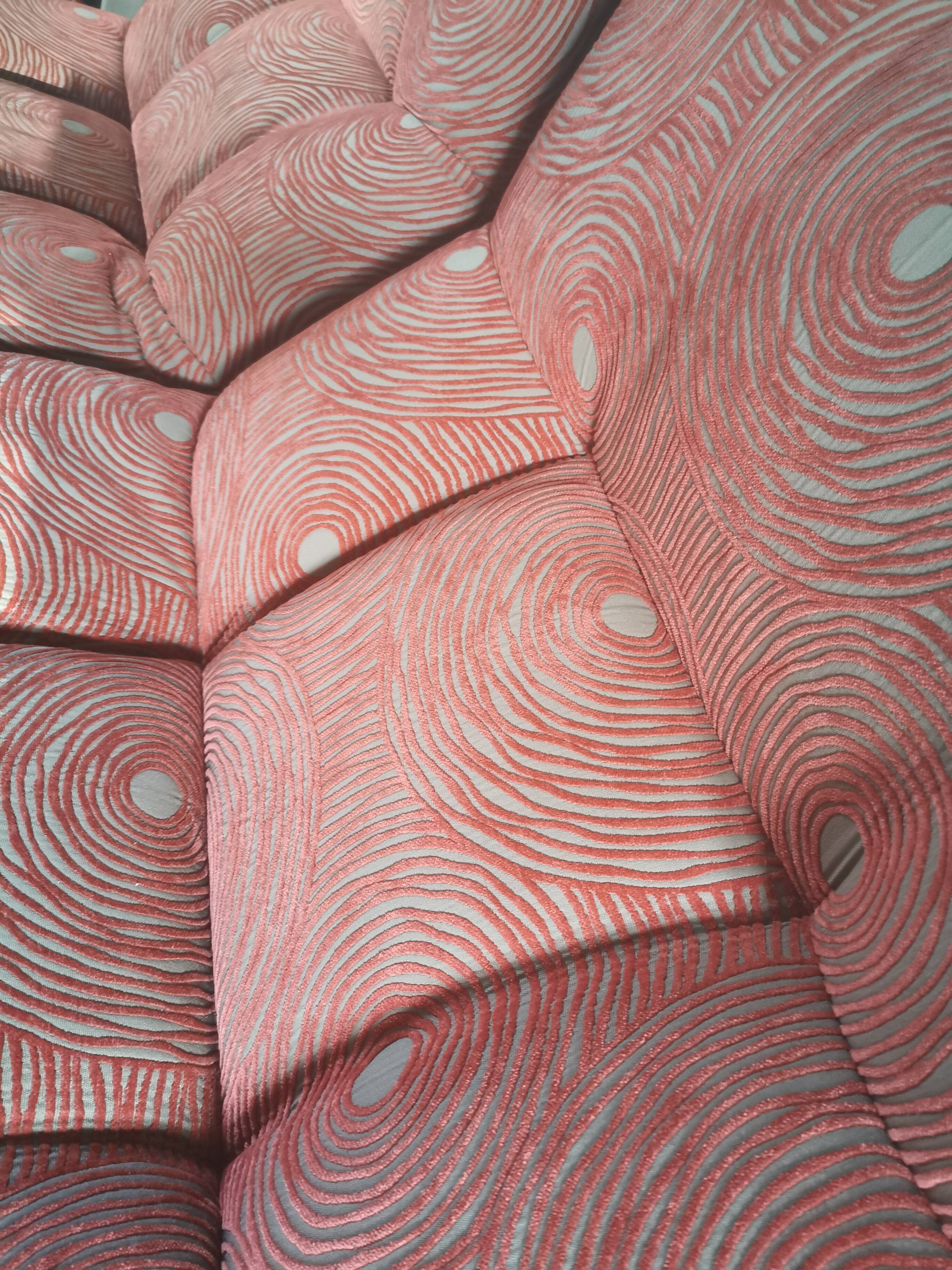 Armchairs Château d'Ax-modular sofa fabric, Model 1744