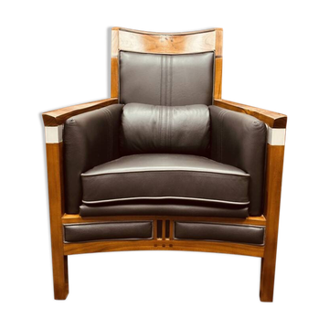 Fauteuil classique Art Déco noir