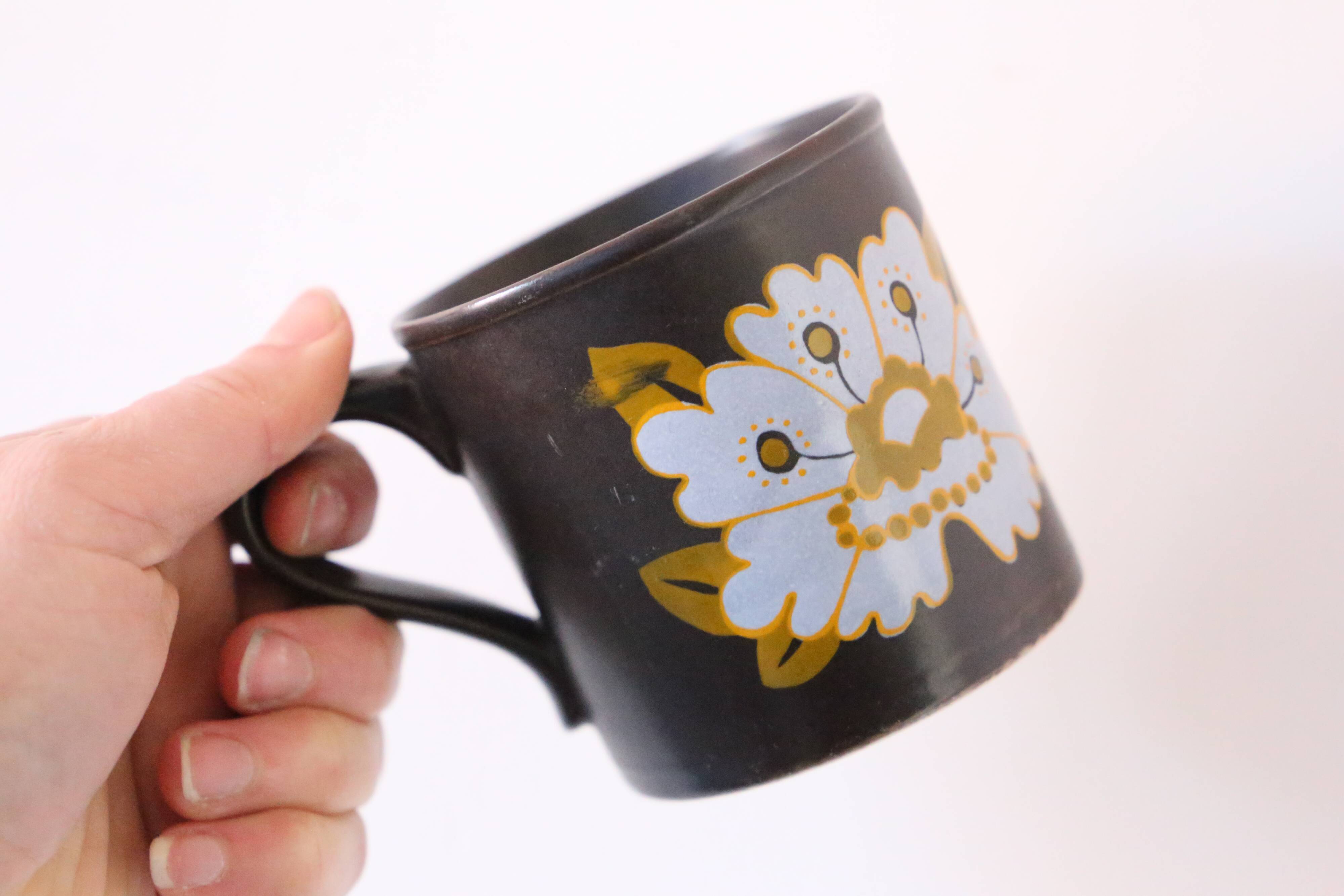 Mug Kiln Cratf, English Pottery, Staffordshire, Made in England, Vintage, Brown