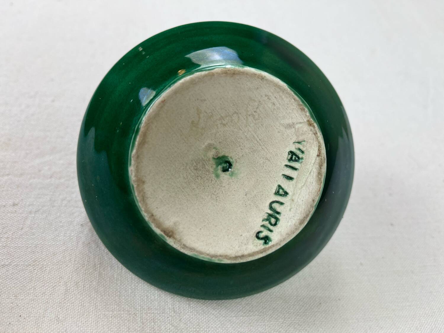 Vallauris earthenware candle holder