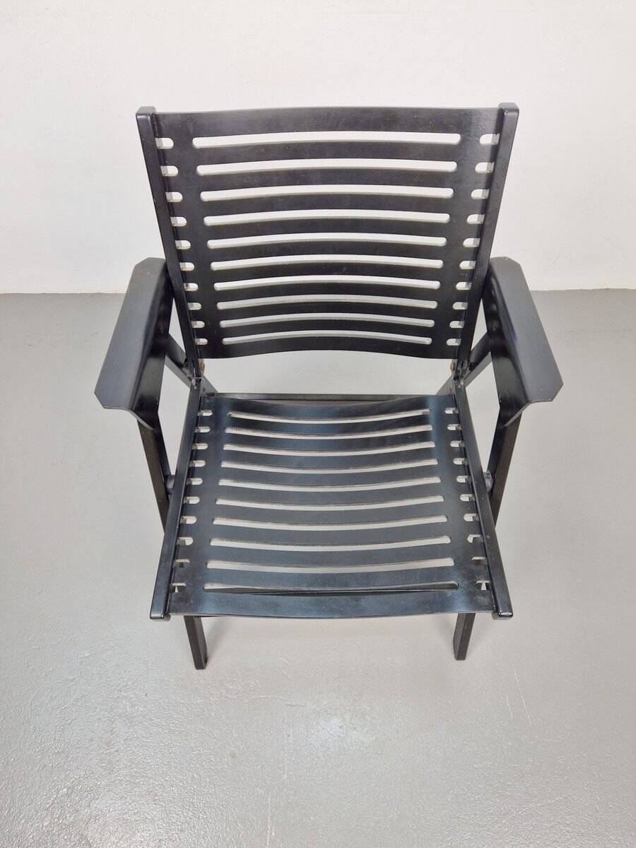 Vintage Black Garden Chair by Niko Kralj for Rex, 1960s
