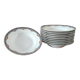 Lot of soup plates Limoges porcelain