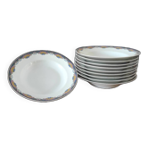 Lot assiettes creuses Porcelaine de Limoges