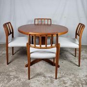 Lot de 4 chaises vintage Niels Otto Møller modèle n°83 1970