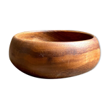 Salad bowl, cut into turned wood