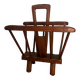 Porte revue en bois brutaliste