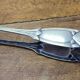 Silver-plated metal sugar tongs