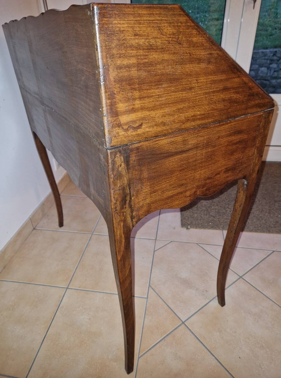 Floral decorated secretary desk