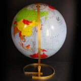 Vintage inflatable globe on stand, 1960, Taride Sevylor