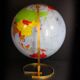 Vintage inflatable globe on stand, 1960, Taride Sevylor