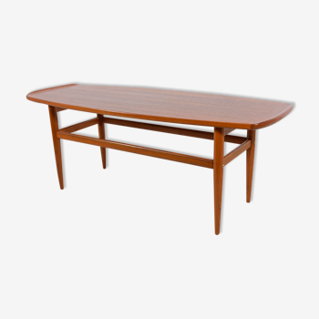 Table basse danoise en teck du milieu du siècle, années 1960