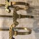 Lot of 3 bronze coat racks