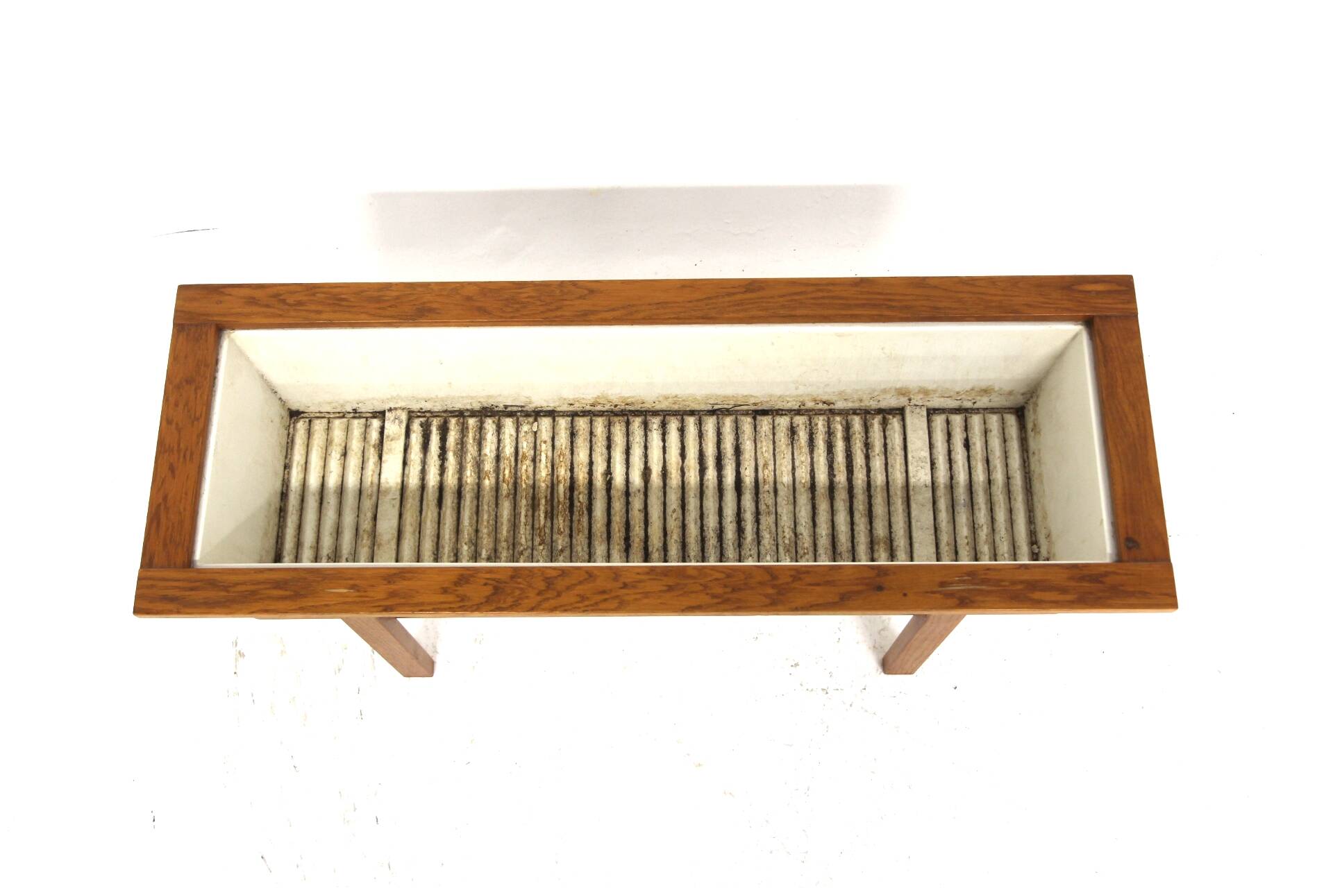 Scandinavian indoor planter in oak, Sweden, 1960