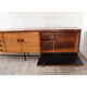 Vintage rosewood and metal row circa 1960