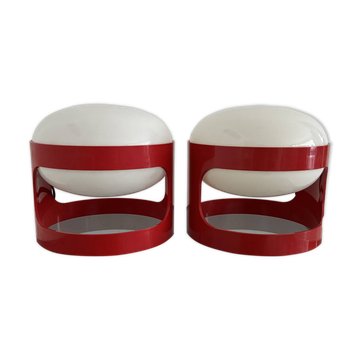 Vintage KD28 table lamp Joe Colombo set of two