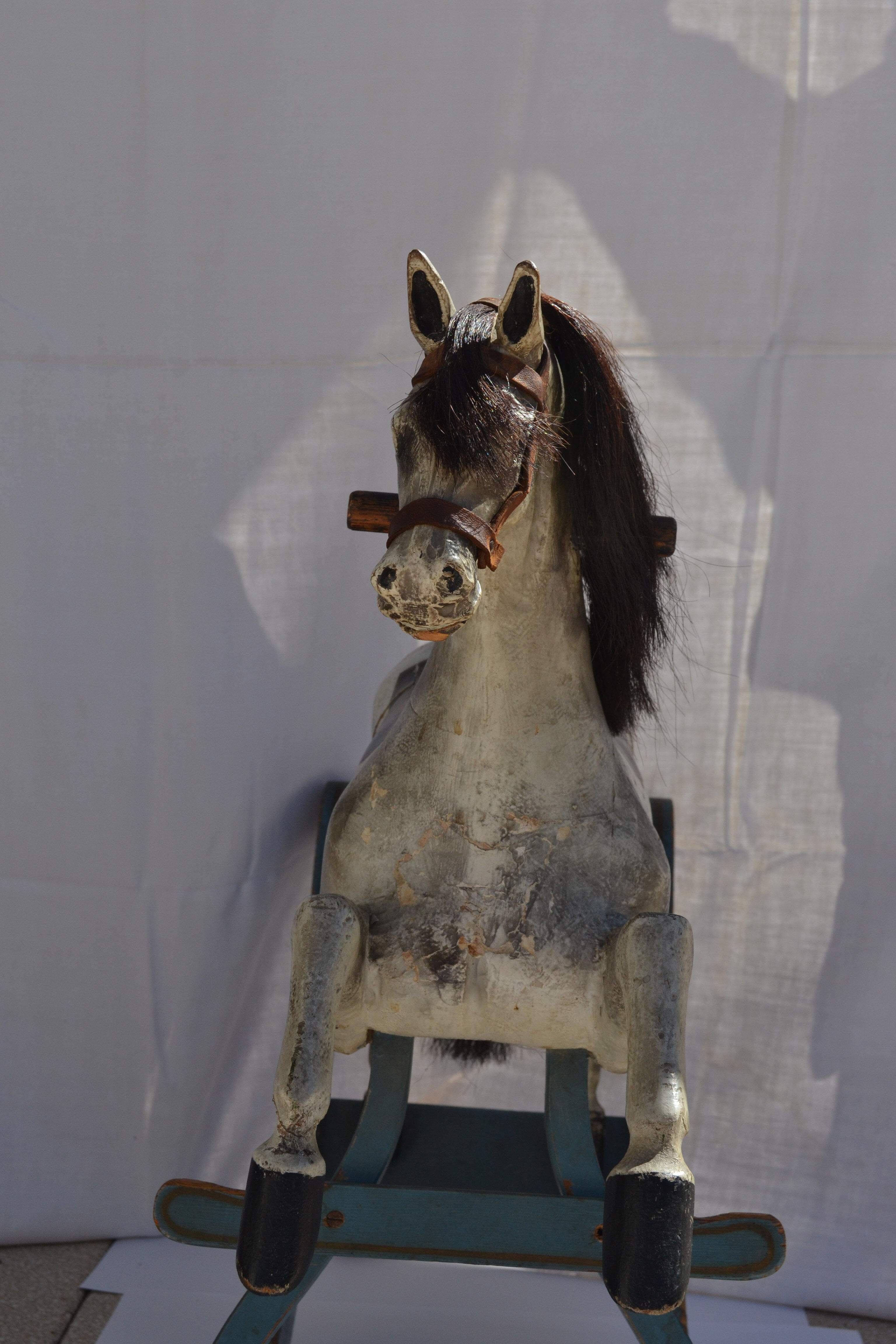 Cheval à bascule des années 1900