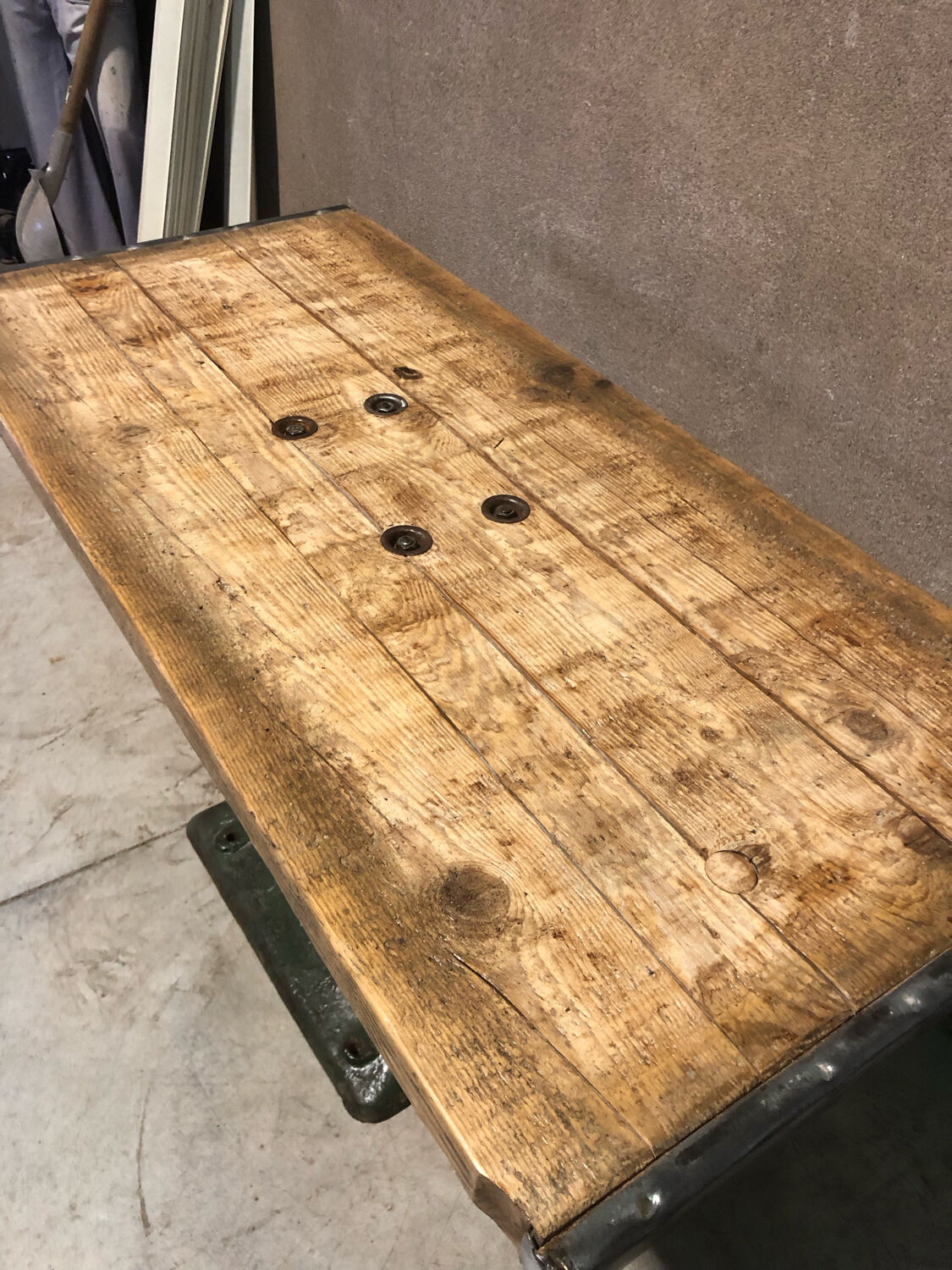 Industrial dining table