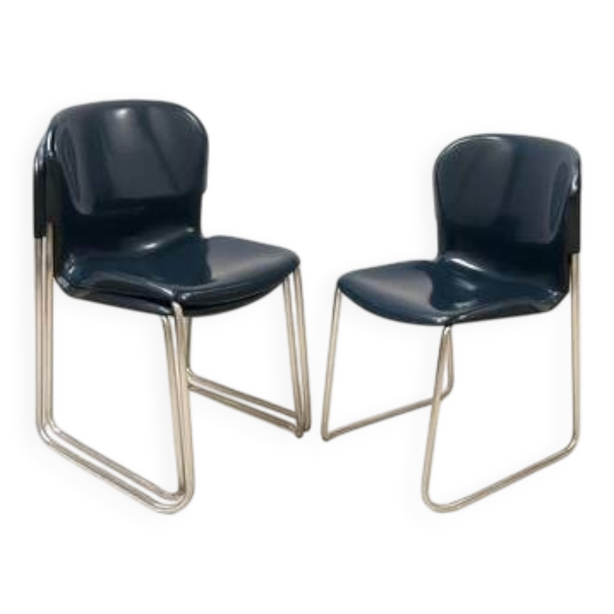 Chaise rétro Drabert SM400K, Allemagne de l'Ouest, années 1980, lot de 2