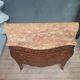Commode style Louis XV en marqueterie de fleurs