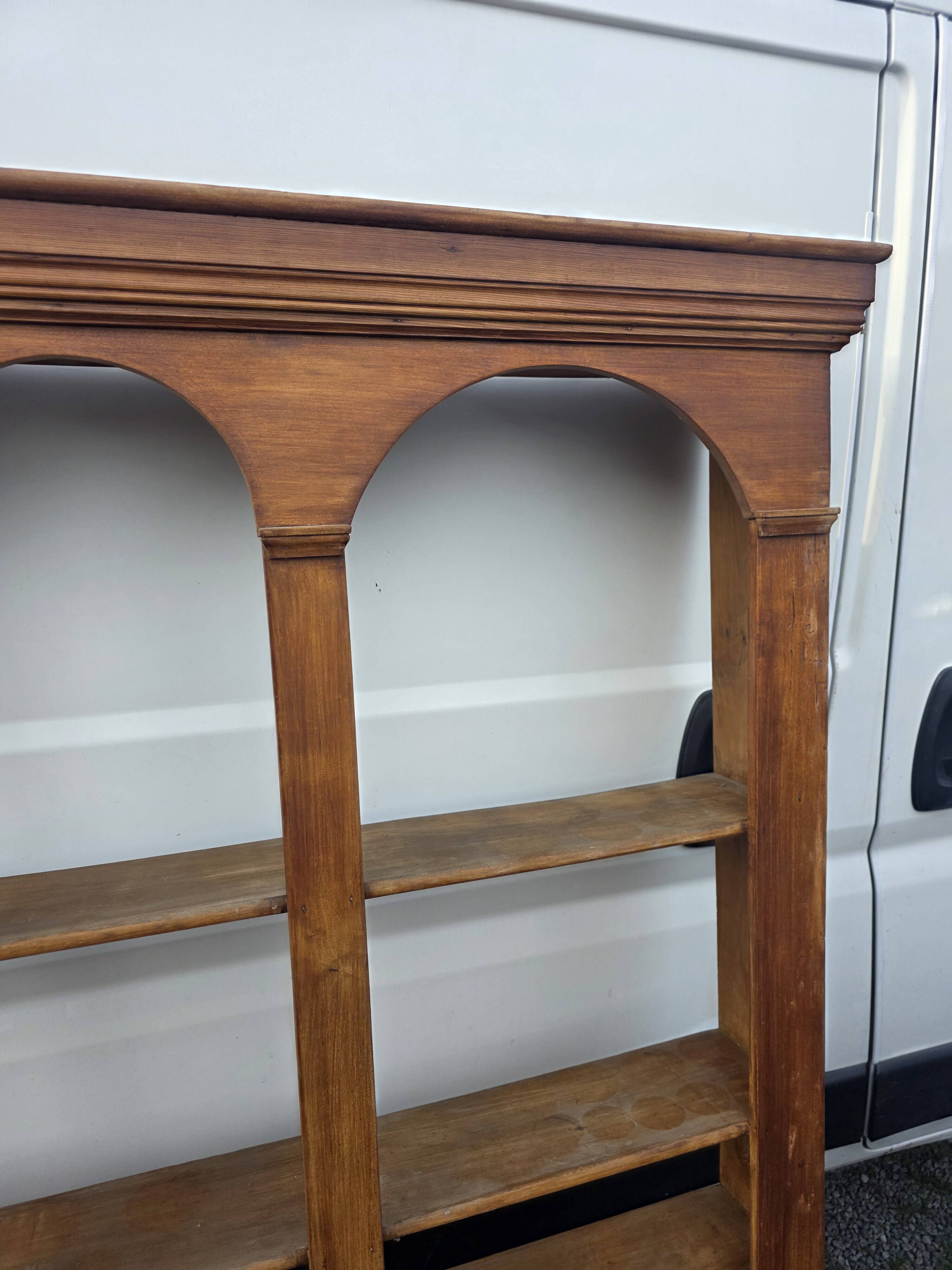 Bistro window in fir wood