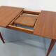 Vintage Scandinavian dining table from 50s 60s teak with extension