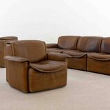 Modular De Sede Sofa DS-12 in cognac leather, 70s