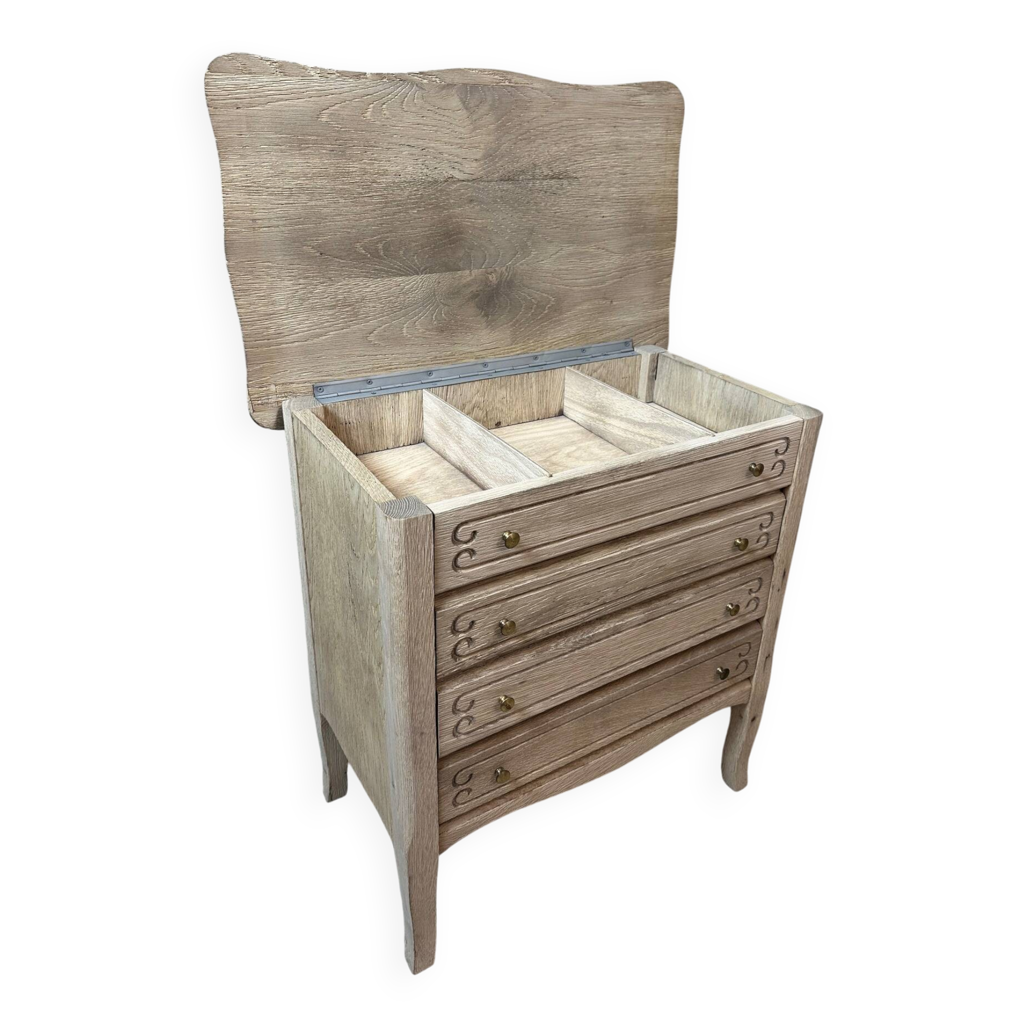 Small sanded chest of drawers