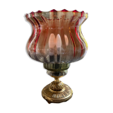 Brass foot tulip lamp