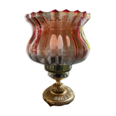 Lampe tulipe pied laiton