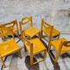Lot de 6 chaises traineau
vintage