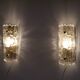 Pair of crystal wall lamps by Carl Fagerlund for Orrefors