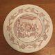 Set of 3 talking plates (a wedding in the countryside) in earthenware