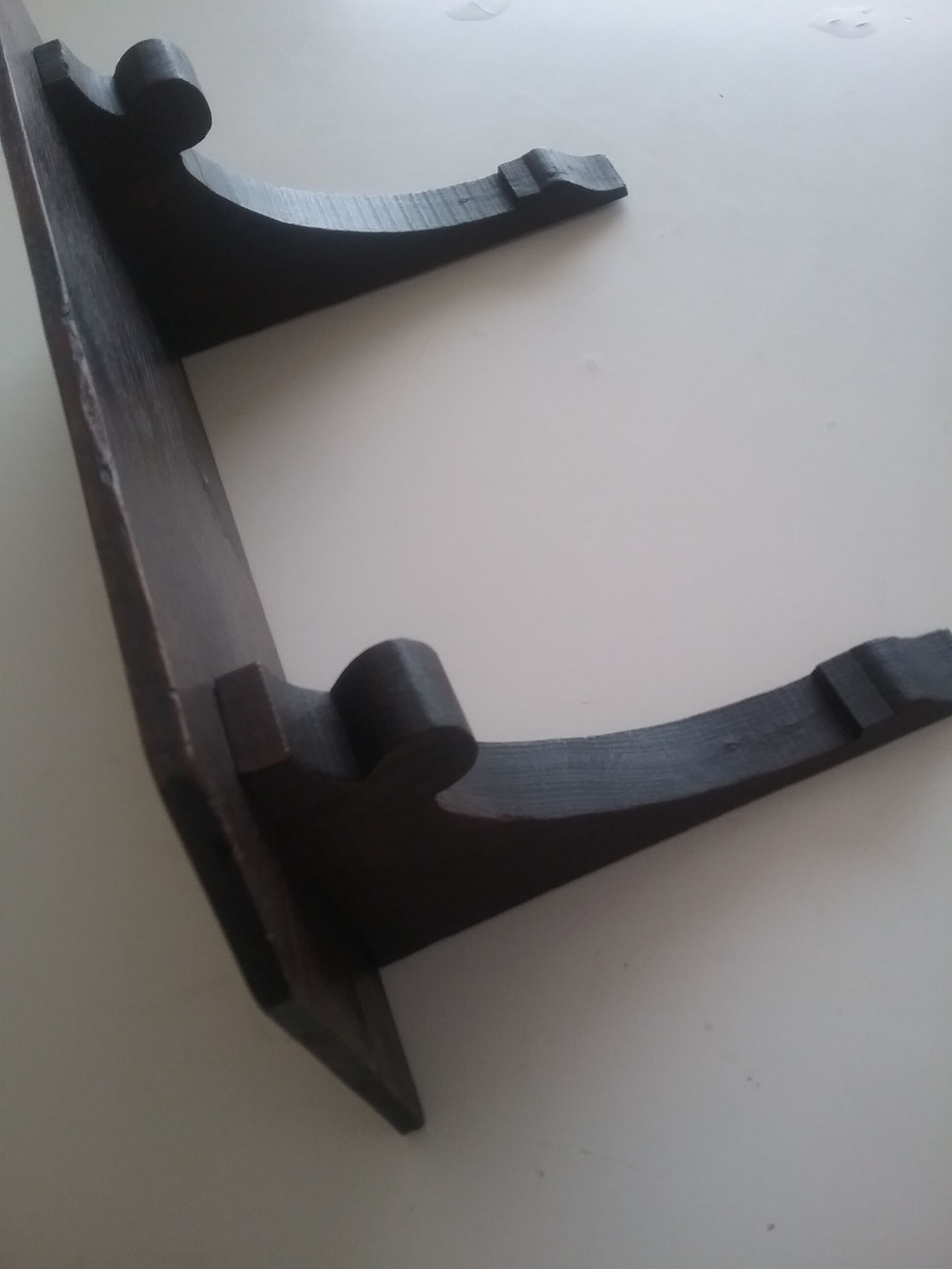 Ancient wooden shelf