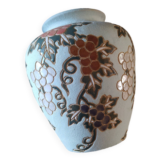 Water green vase with flowers