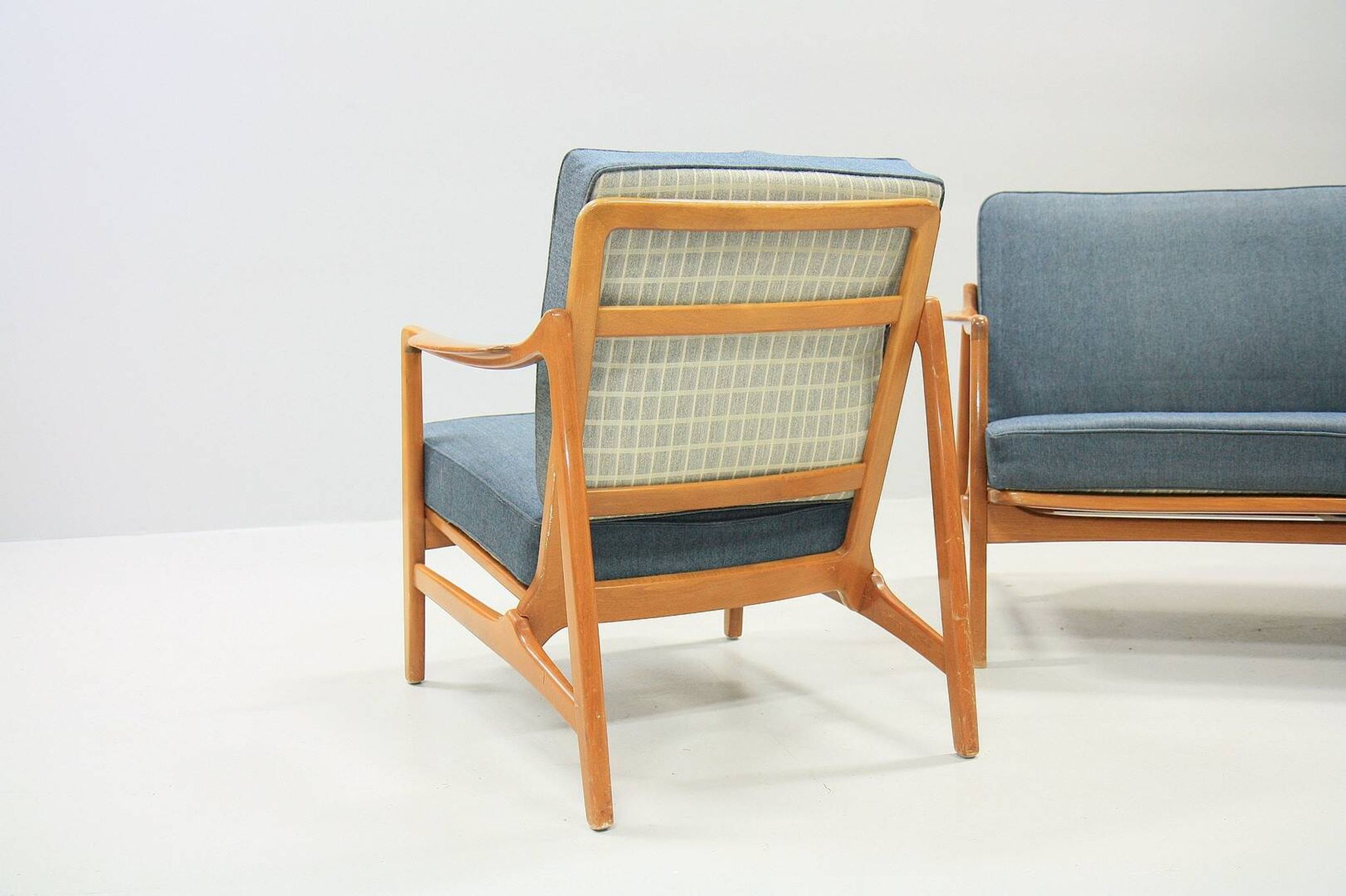 Ensemble de canapés et fauteuils Mid-Century par Tove & Edvard Kindt-Larsen années 60