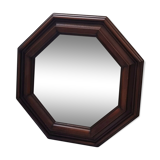 Octagonal wood mirror year 60