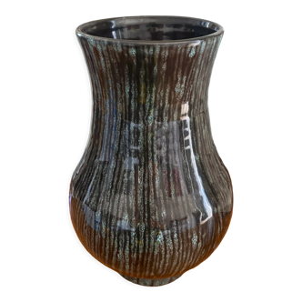 Accolay ceramic vase black gray and blue