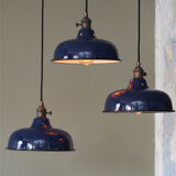 Day blind emailed midnight blue industrial lamp