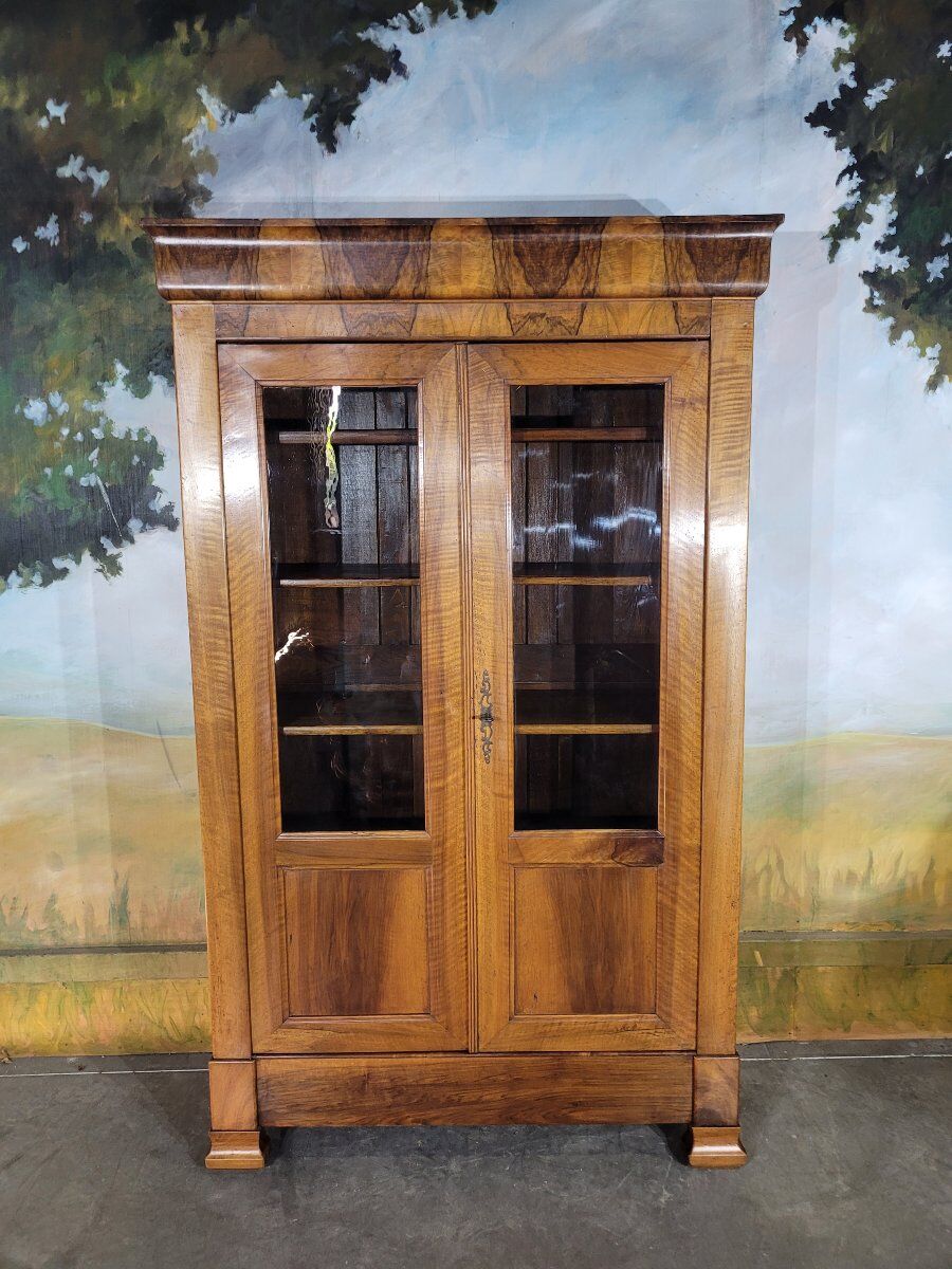 Louis Philippe period walnut library