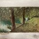 Landscape in oil on canvas signed