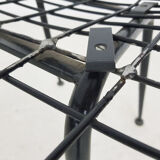 Black metal wire chair, The Netherlands 1950's