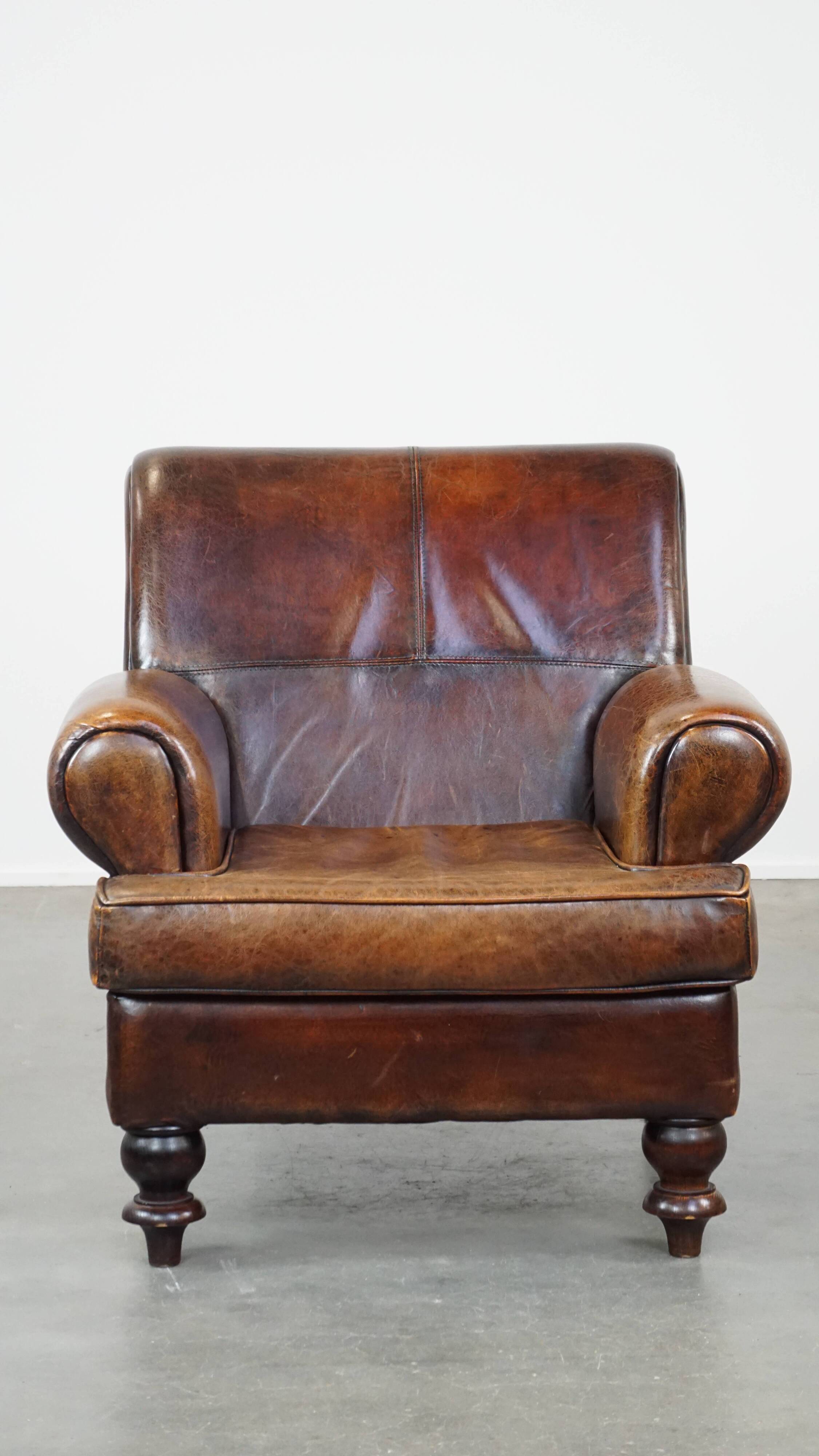 Sheep leather armchair